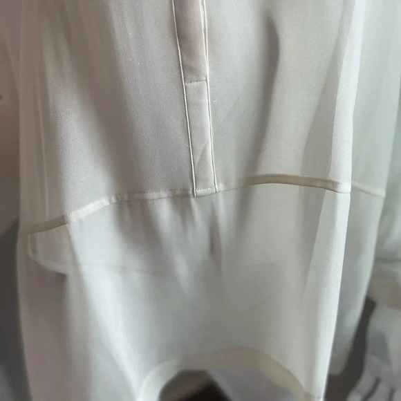 Marla Wynne Layers Off White/Ivory Button up Dolman Sleeve Blouse size M… - Picture 3 of 11